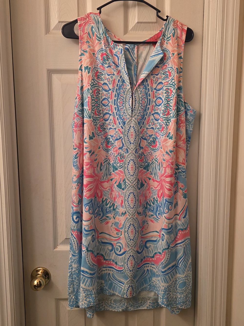 Lilly Pulitzer Kelby Stretch Shift Dress in "Hot Tamale"